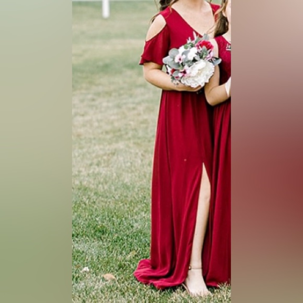 Hush Collection Burgundy Bridesmaid Dress